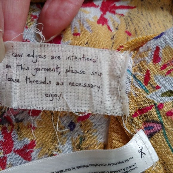 Free People One Yellow/Red/Green Sleeveless Tiered Ruffle Dress XS - Picture 16 of 16